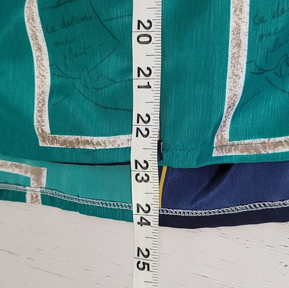 Sen Meei 80's Color Block Picasso Art Inspired Blouse Women's See Measurements - Picture 12 of 12